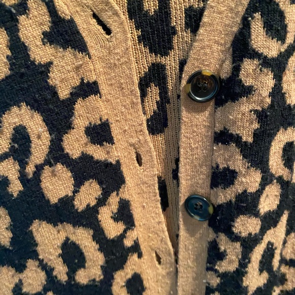 Forever 21 cheetah leopard print cardigan spikes - Picture 3 of 4
